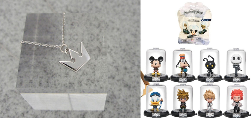 Collane e statuine: tutti i nuovi gadget dedicati a Kingdom Hearts